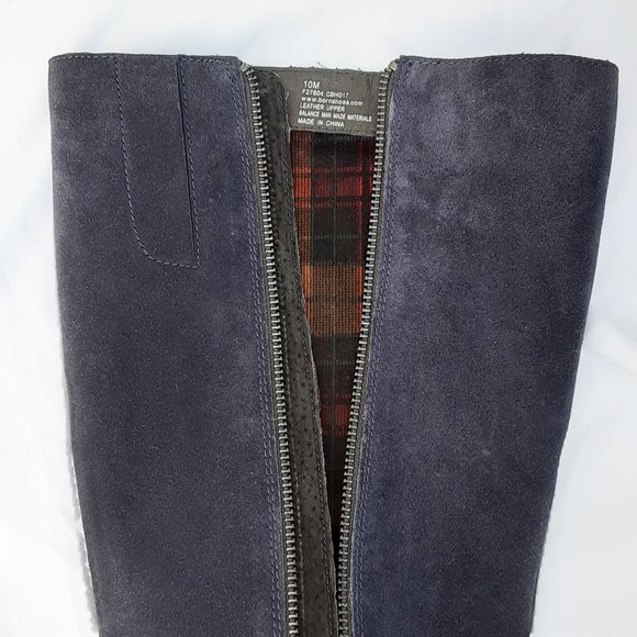 BORN Avala Knee High Blue Suede Boots - Size 10 - Picture 8 of 12